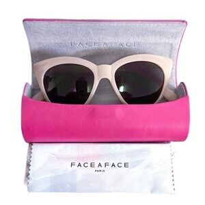 AUTHENTIC FACE A FACE Paris Sacha PINK MARBLE  SUNGLASSES+Case